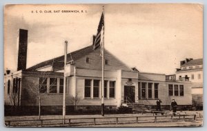 USO Club Greenwich Rhode Island RI UNP Unused Berger Brothers Postcard H15