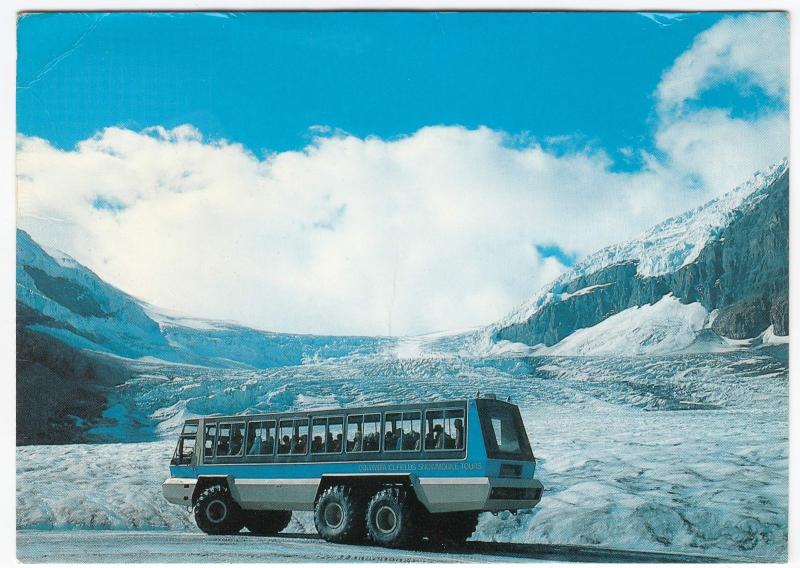 Canada; Specialised Bus, 'Foremost' Snowcoach on Columbia Icefields PPC, 1980's