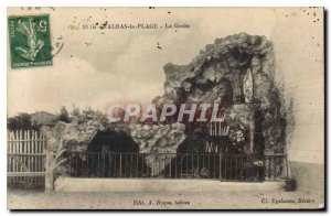 Old Postcard Alras BEACH Cave