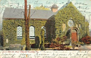 NORFOLK VIRGINIA~OLD ST PAUL'S CHURCH~1906 POSTCARD