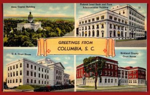South Carolina, Columbia - Greetings From - [SC-148]