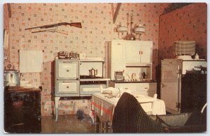 Vintage 1930 Kitchen Pioneer Village Minden NE Postcard Shotgun Farmhouse