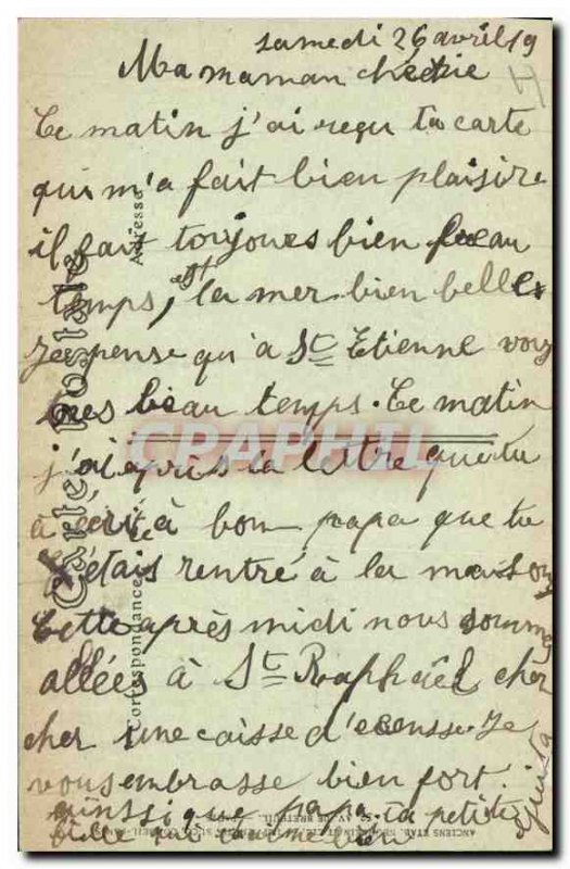 Old Postcard Saint Raphael Var Church