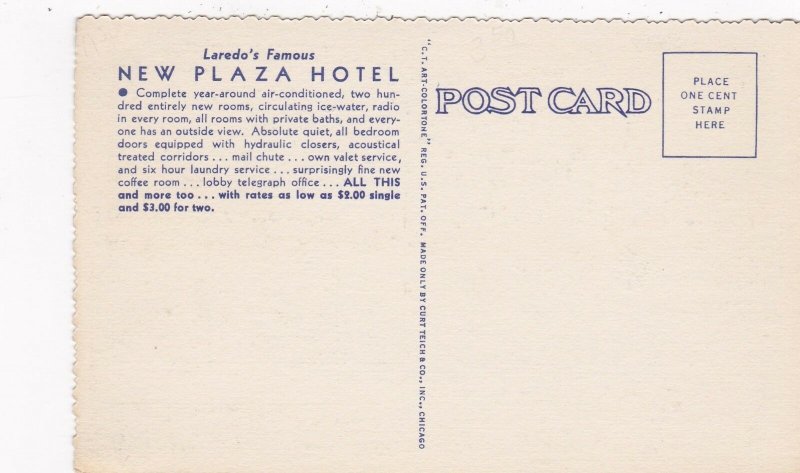 Texas Laredo Plaza Hotel Curteich sk4936