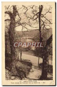 Old Postcard Arcy Sur Cure Vue Prize Du Chalet De La Grotte