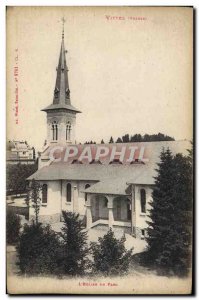 Old Postcard Vittel L & # 39eglise park