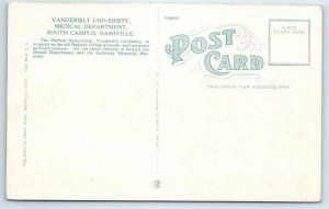 NASHVILLE, TN ~ South Campus Medical Department VANDERBILT UNIVERSITY  Postcard