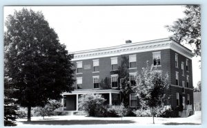 RPPC SPRINGVALE, Maine ME ~ Brown Hall NASSON COLLEGE c1950s  Postcard