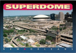 Postcard New Orleans Superdome Saints Football Arena Stadium 6x4 CF3