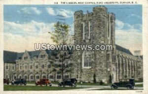 Library, University of NC in Durham, North Carolina