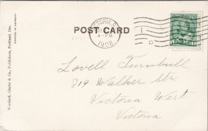 Portland OR Post Office c1908 Woodward Clarke Postcard G75