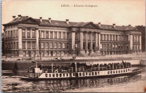 Belgium Liege L'Institut Zoologique Vintage Postcard C205