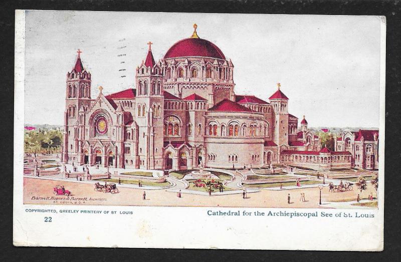 Cathedral of the See of St Louis MO used c1913