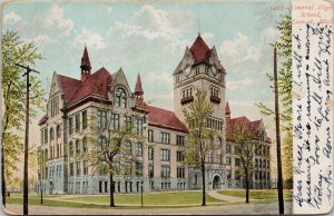 Central High School Detroit MI Michigan Postcard E96