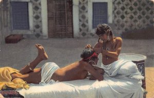 MOROCCO HAREM WOMEN NUDITY POSTCARD (c. 1910)