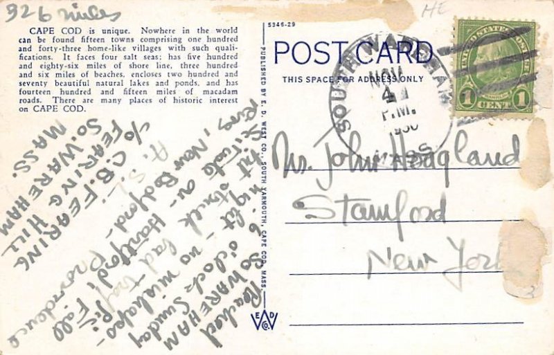 Auto Map of Cape Cod USA Map PU Unknown 