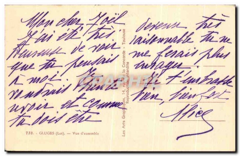 Old Postcard Gluges View d & # 39Ensemble