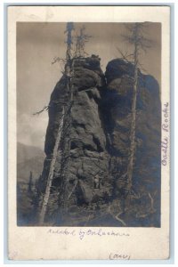 c1910's Formation Castle Rocks Colorado CO RPPC Photo Posted Antique Postcard