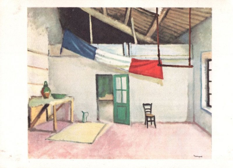 Marquet Studio L'Atelier At Marseilles 1916 French Painting Postcard