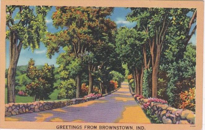 Indiana Greetings From Brownstown