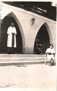 VINTAGE POSTCARD DOCTOR AT ? SANITARIUM RPPC REAL PHOTO EUROPE 1940s/1950s