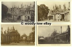 tp0004 - Sussex - Views x 4 of Brighton Pavilion, Brighton - 4 postcards