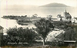 New Zealand, Ghinemutu, RPPC, Panorama View, Frank Duncan No 4704