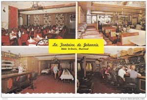 La Fontaine de Johannie Restaurant , MONTREAL , Quebec , Canada , 50-60s