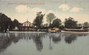 J68/ Buckeye Lake Newark Ohio Postcard c1910 Hotel Shell Beach 254