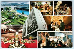 KOWLOON, HONG KONG ~ Multi View HOLIDAY INN Interiors & Pool 4x6  Postcard