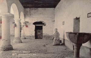 MONTERREY N L MEXICO~INTERIOR DEL OBISPADO-1940s REAL PHOTO POSTCARD