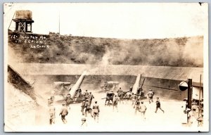 Postcard RPPC c1914 Port Townsend Washington Mortar Pit In Action by Lacroix