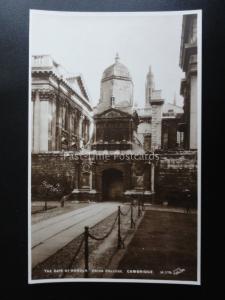 Cambridge CAIUS COLLEGE The Gate of Honour c1920's RP Postcard by W. Scott H270