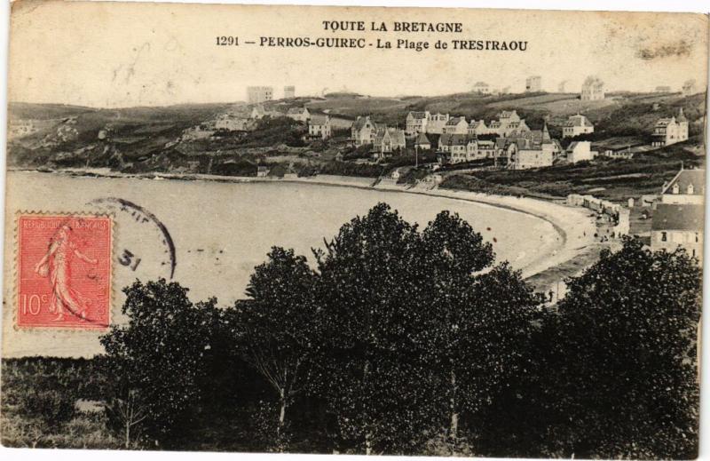 CPA PERROS-GUIREC-La Plage de TRESTRAOU (230591)