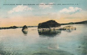 Schoolhouse Rock on Massabesic Lake - Manchester NH New Hampshire - pm 1911 - DB