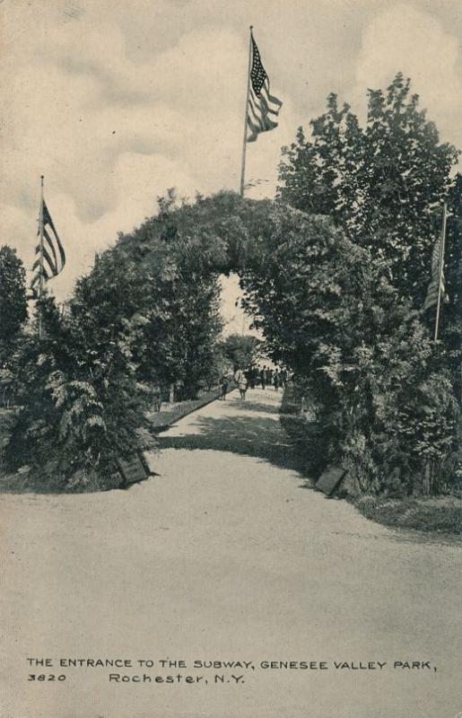 Entrance To The Subway - Genesee Valley Park - Rochester New York - pm 1907 - DB