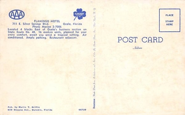 Flamingo Motel Ocala, Florida  