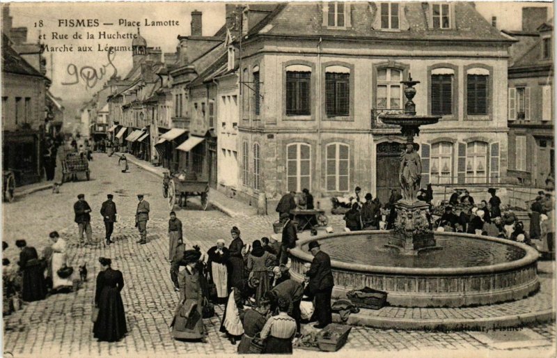 CPA FISMES Place Lamotte et rue de la Huchette (864572)