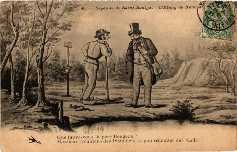 CPA France - Folklore - Légende de Saint-Saulge - L'Etang de Ranceau (771002)