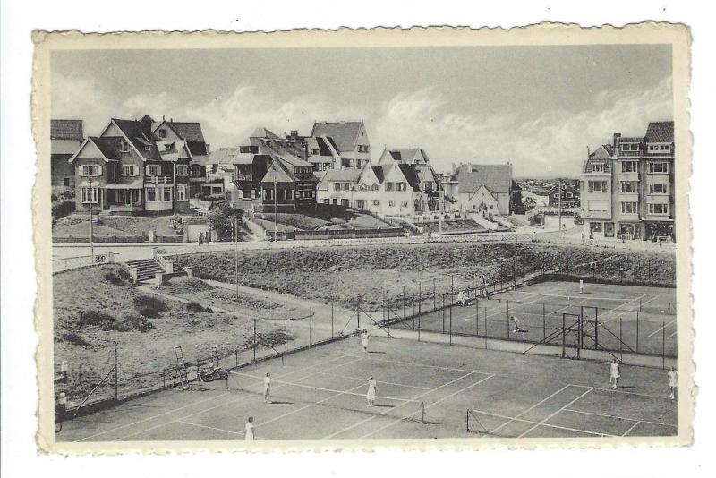 1953 Belgium Photo Postcard - Duinbergen - Tennis Courts (XX14)