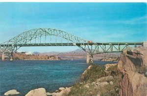 Wenatchee Washington Bridge Chrome  Postcard Unused