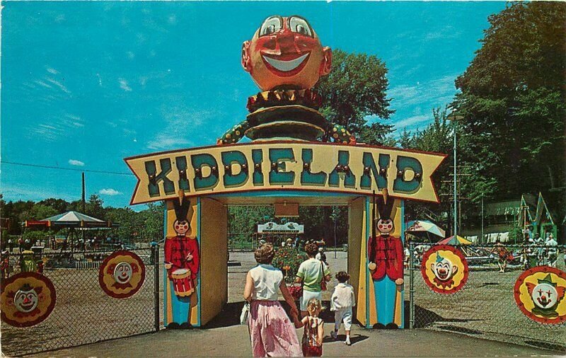 Amusement Children's Entrance Kiddie Land Conneaut Lake Park Postcard 7533