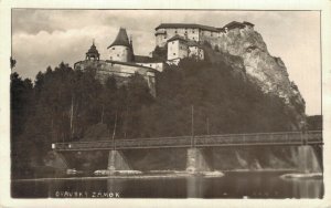 Slovakia Oravský hrad Orava Castle Oravský Podzámok Vintage RPPC 07.51