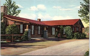 c1935 CODY WYOMING BUFFALO BILL'S MUSEUM UNPOSTED LINEN POSTCARD 41-121