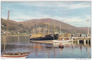 The Pier, Sail Boats, Fishing Boats, ULLAPOOL, Ross-Shire, United Kingdom, 40...