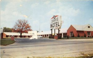 Springfield Ohio 1950s Postcard Drake Motel