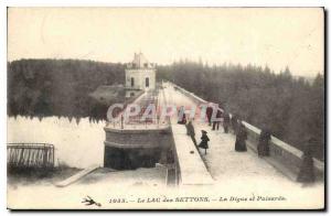  Vintage Postcard the Lake of Settons the Dam and Sumps