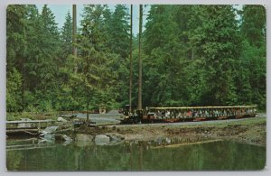 Transportation~Miniature Train Stanley Park Vancouver BC~Vintage Postcard 