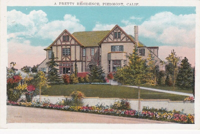 PIEDMONT, California 1910-20s; A Pretty Residence