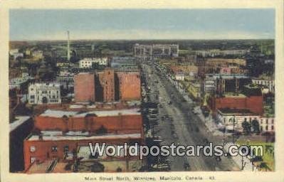 Main Street North Winnipeg, Manitoba Canada Unused 